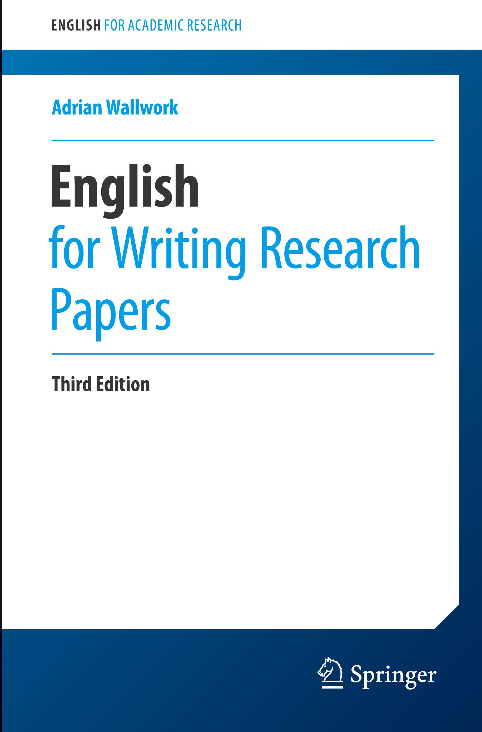 Vorderes Coverbild English for Writing Research Papers