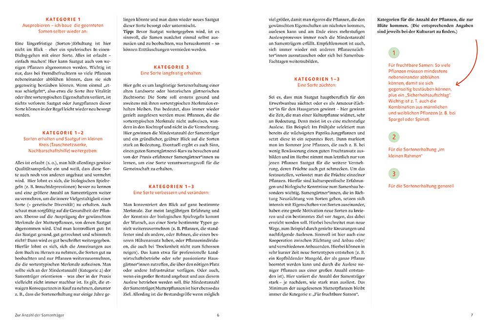 Beispielinhalt (Bild) Handbuch Samengärtnerei