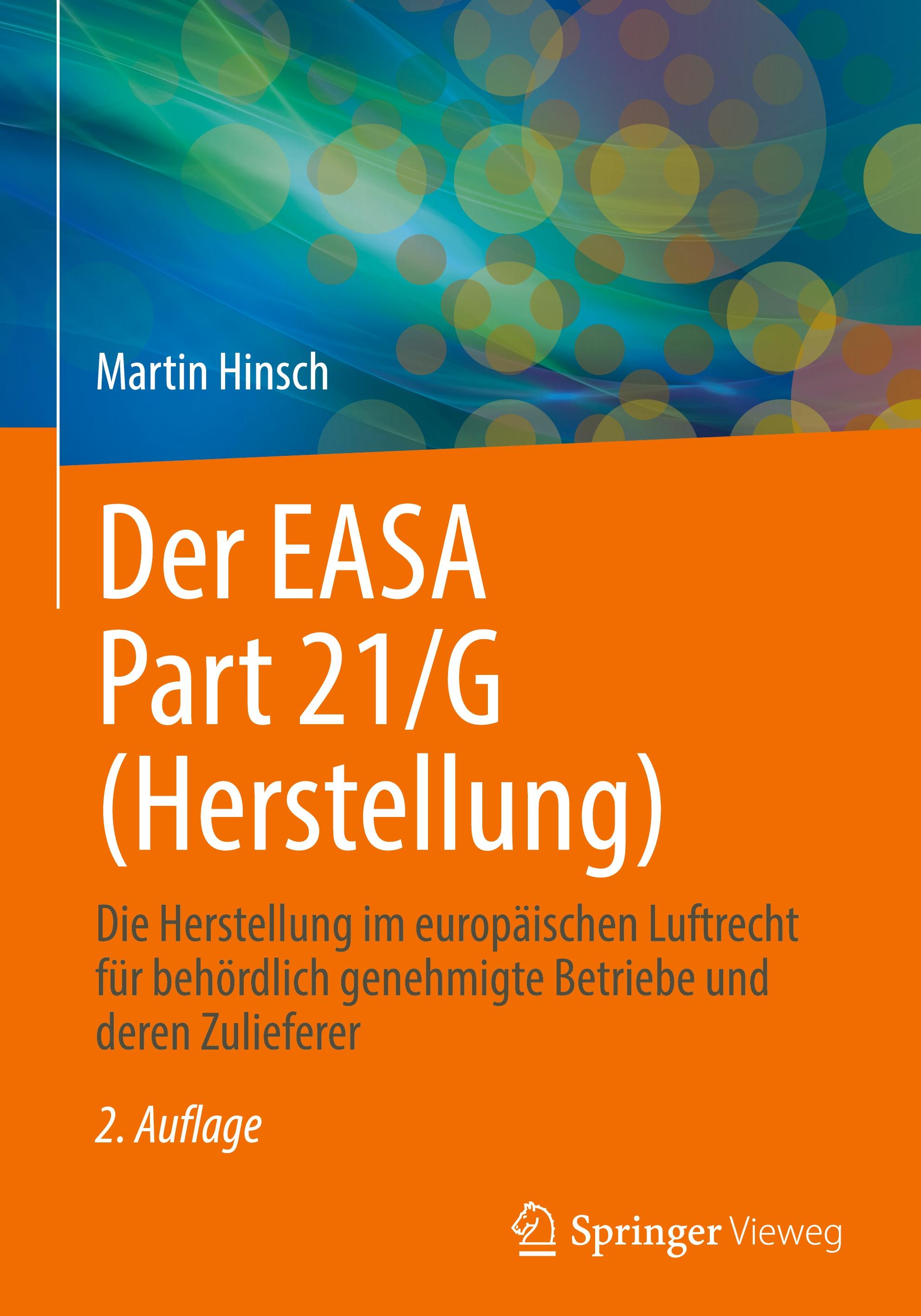 Vorderes Coverbild Der EASA Part 21/G (Herstellung)