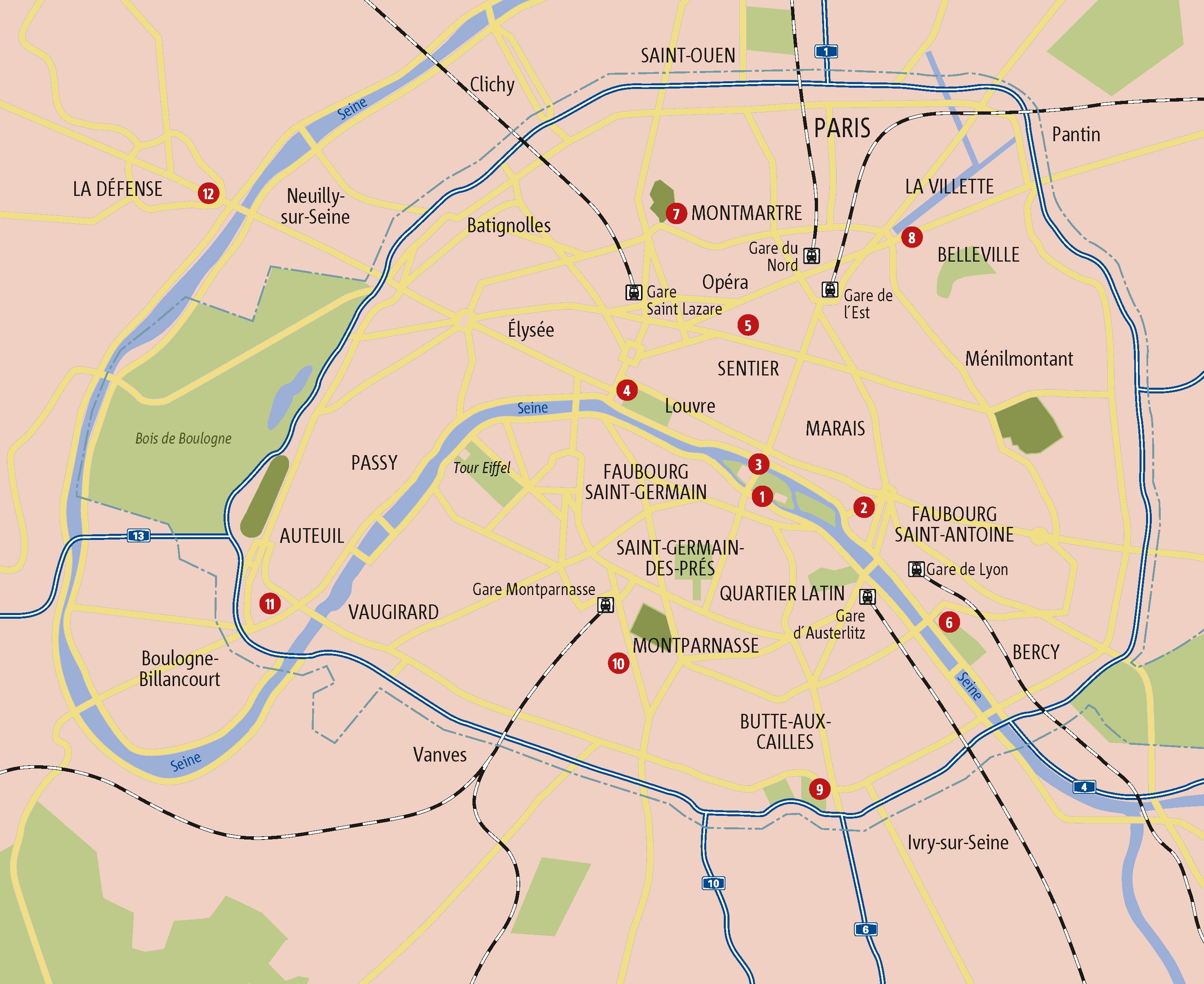 Beispielinhalt (Bild) Zu Fuß durch Paris