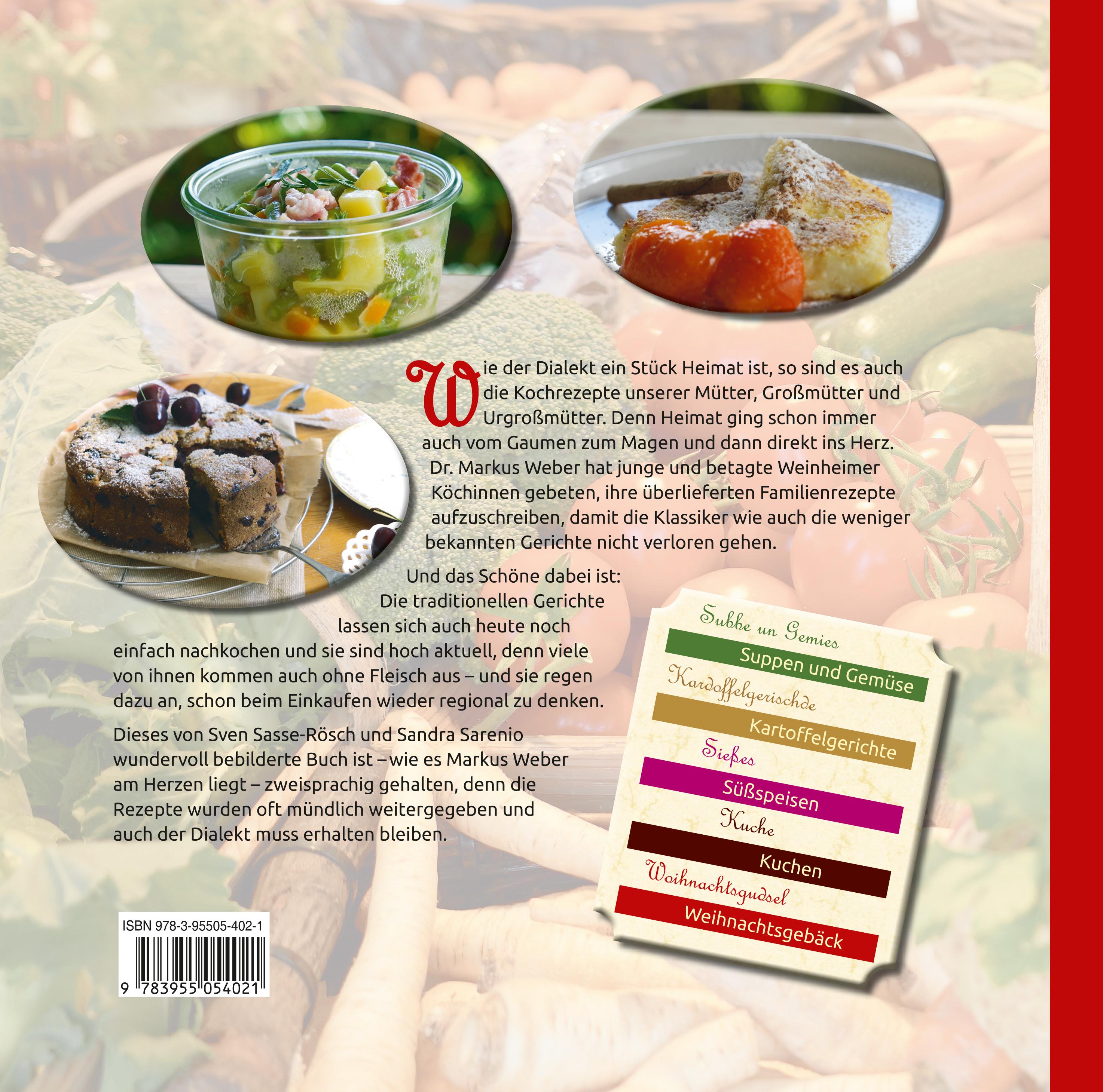 Rückseitencover Weinheimer Kochbuch