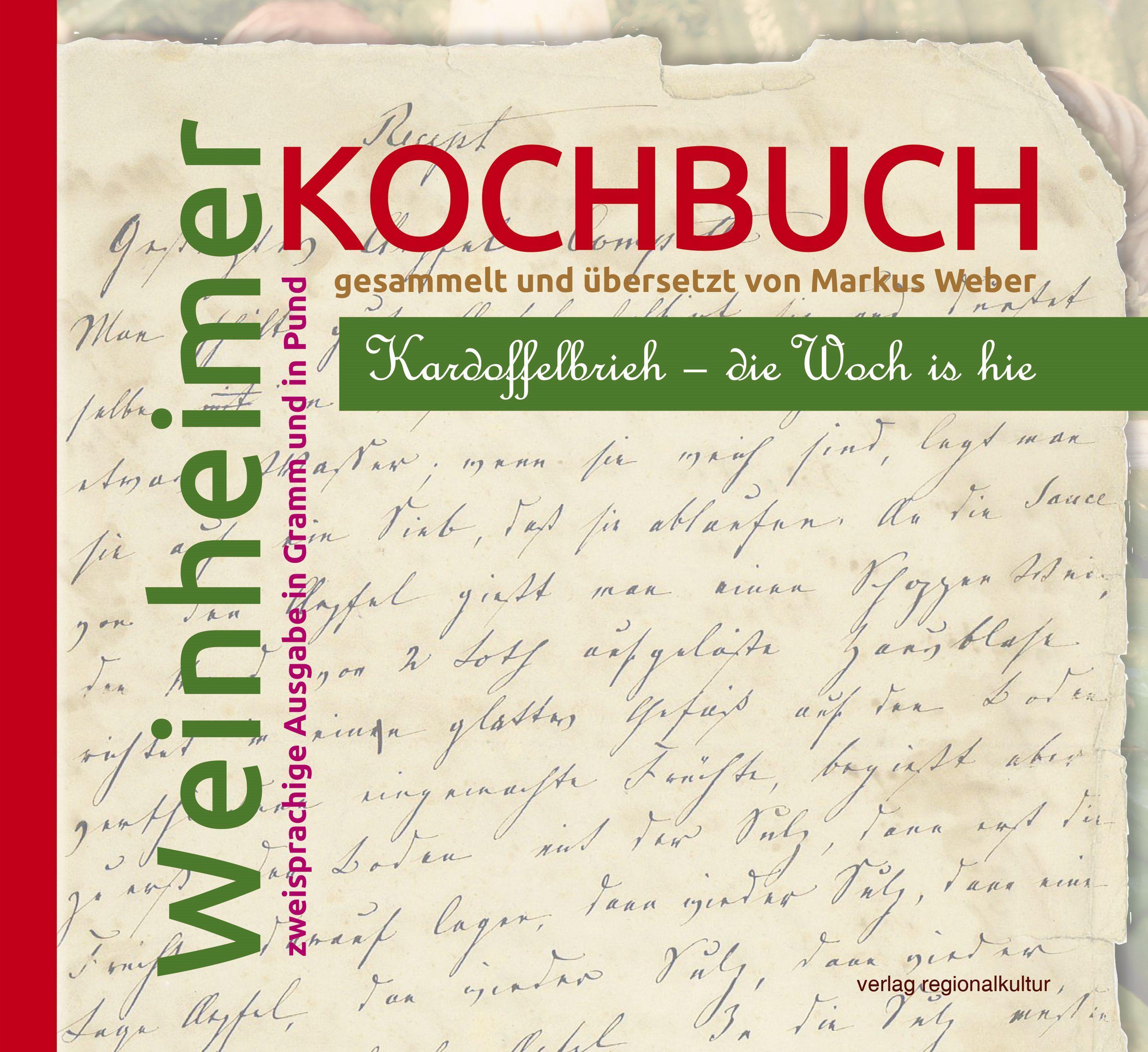 Vorderes Coverbild Weinheimer Kochbuch