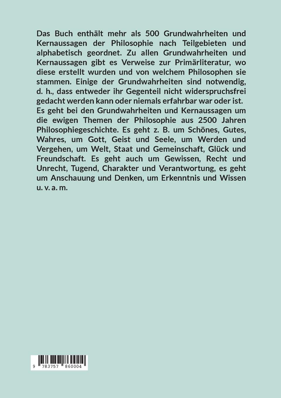 Rückseitencover Lexikon der Philosophie