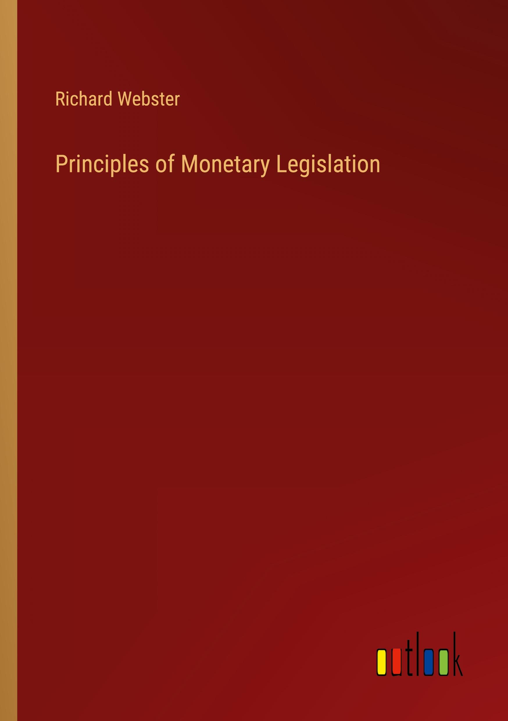 Vorderes Coverbild Principles of Monetary Legislation