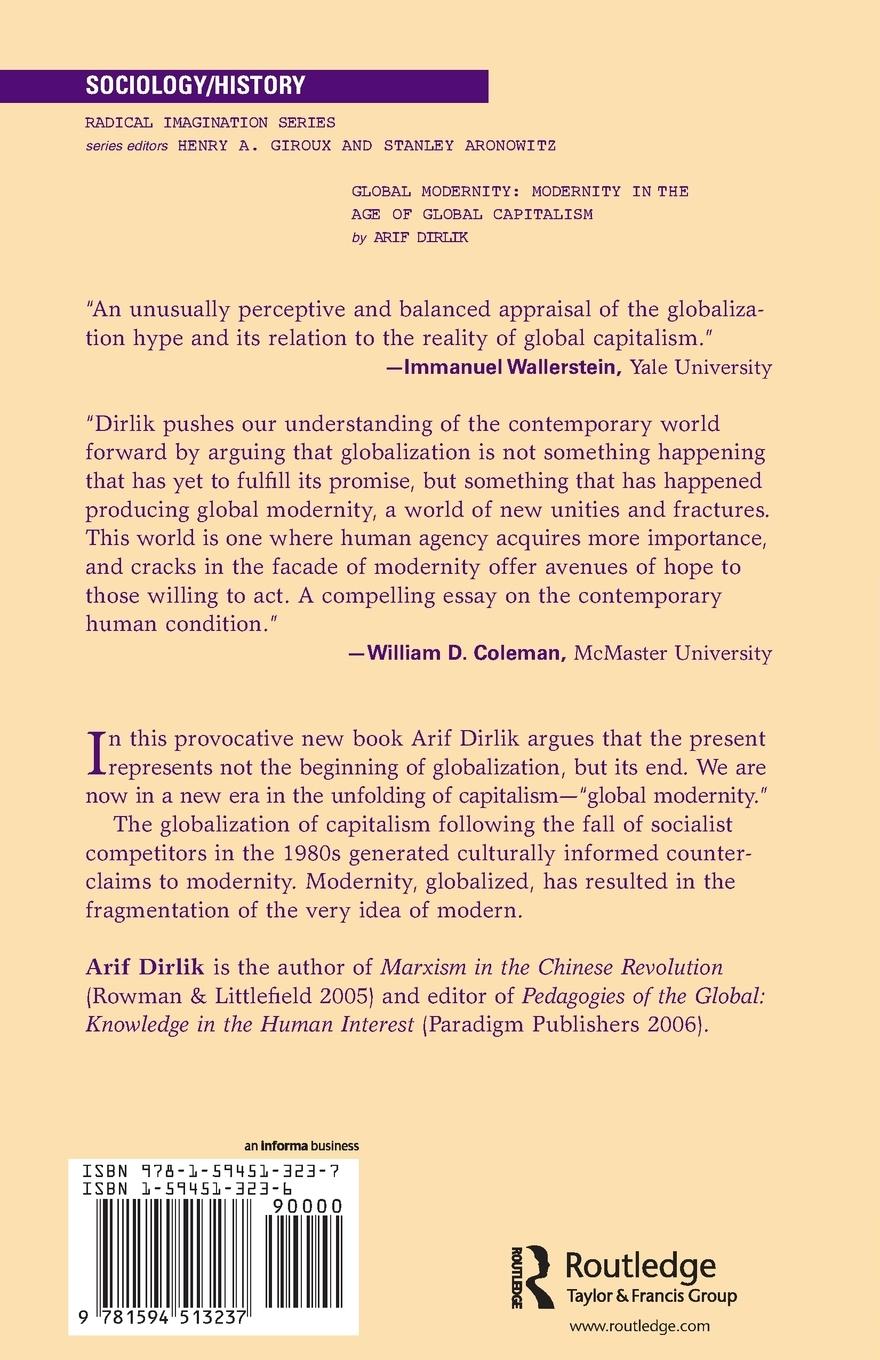 Rückseitencover Global Modernity