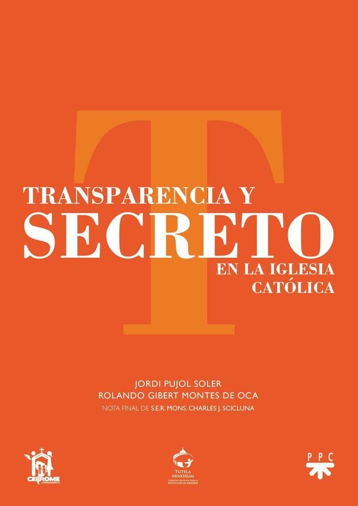 Vorderes Coverbild Transparencia y secreto en la Iglesia Católica