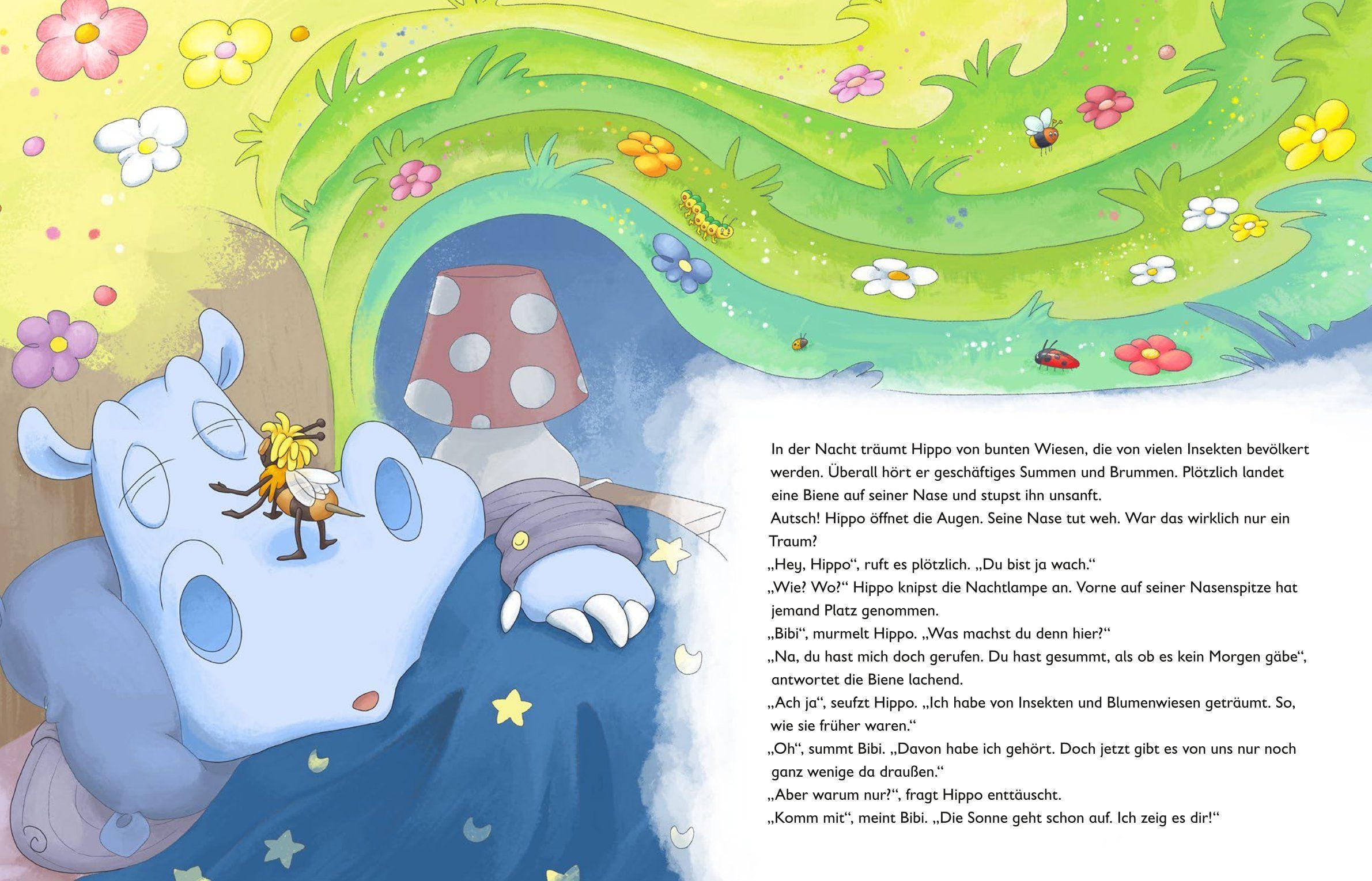 Beispielinhalt (Bild) Hippo und der Bienen-Summ-Mit