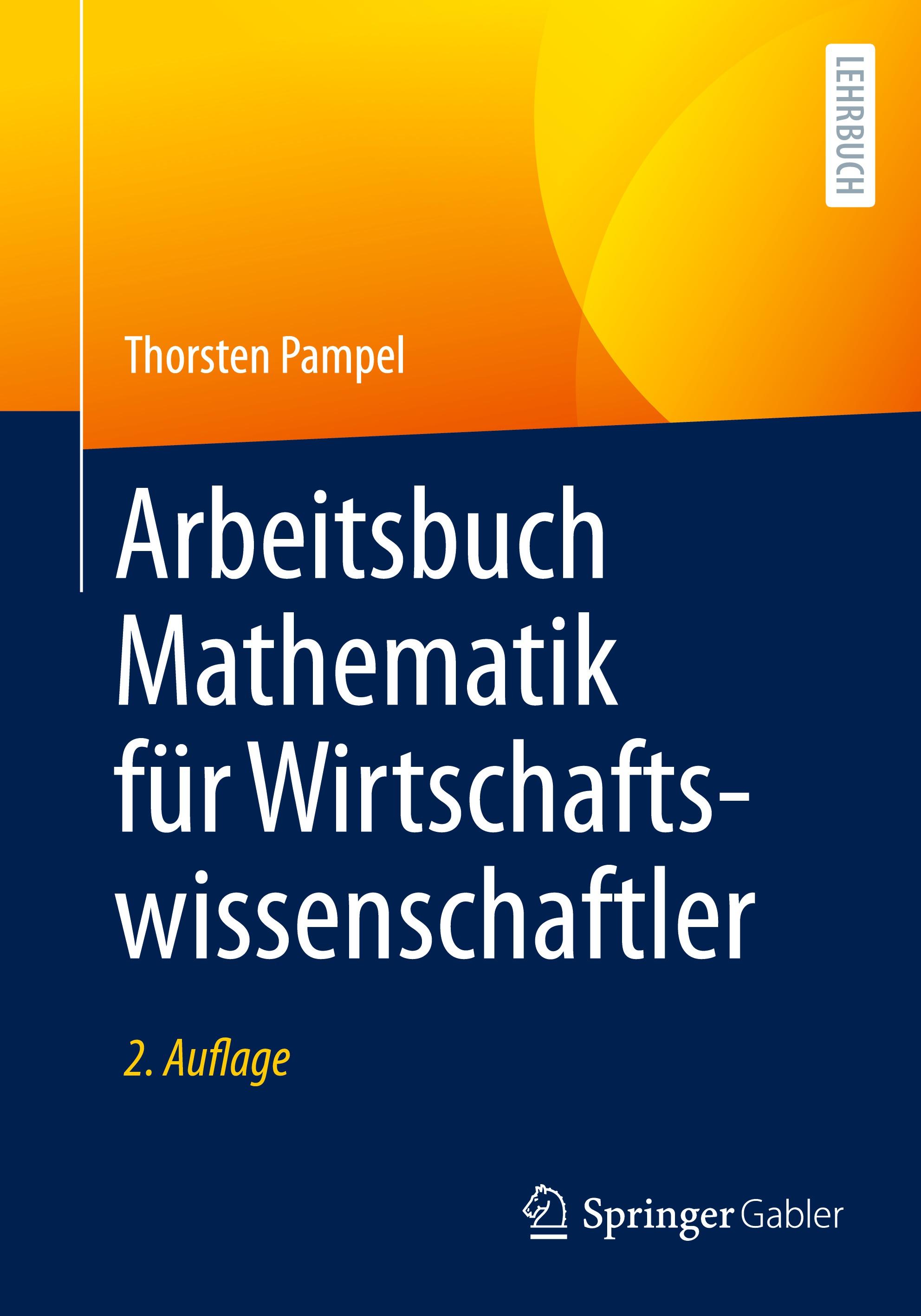 Vorderes Coverbild Arbeitsbuch Mathematik für Wirtschaftswissenschaftler