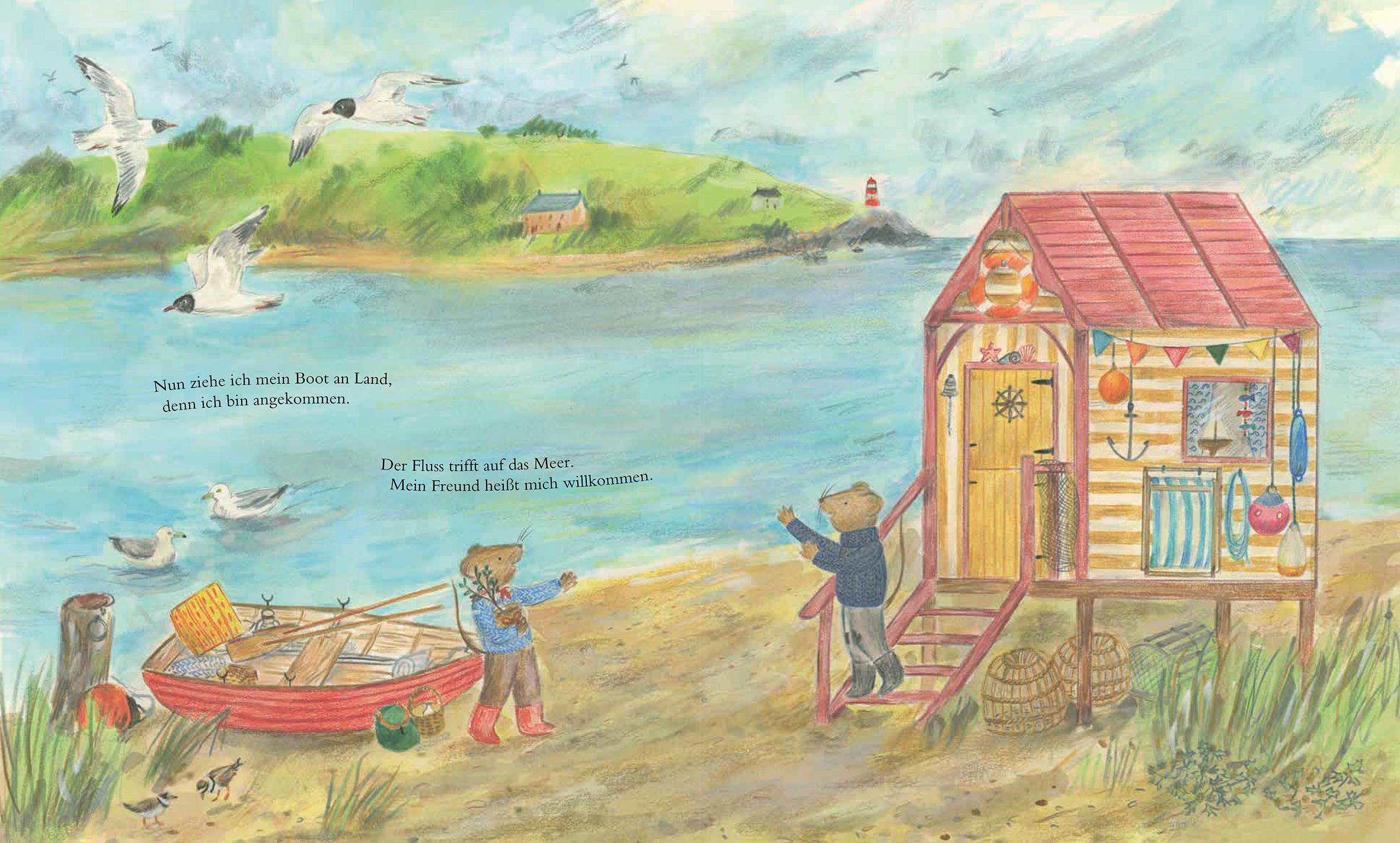 Beispielinhalt (Bild) Mit Maus auf dem Fluss