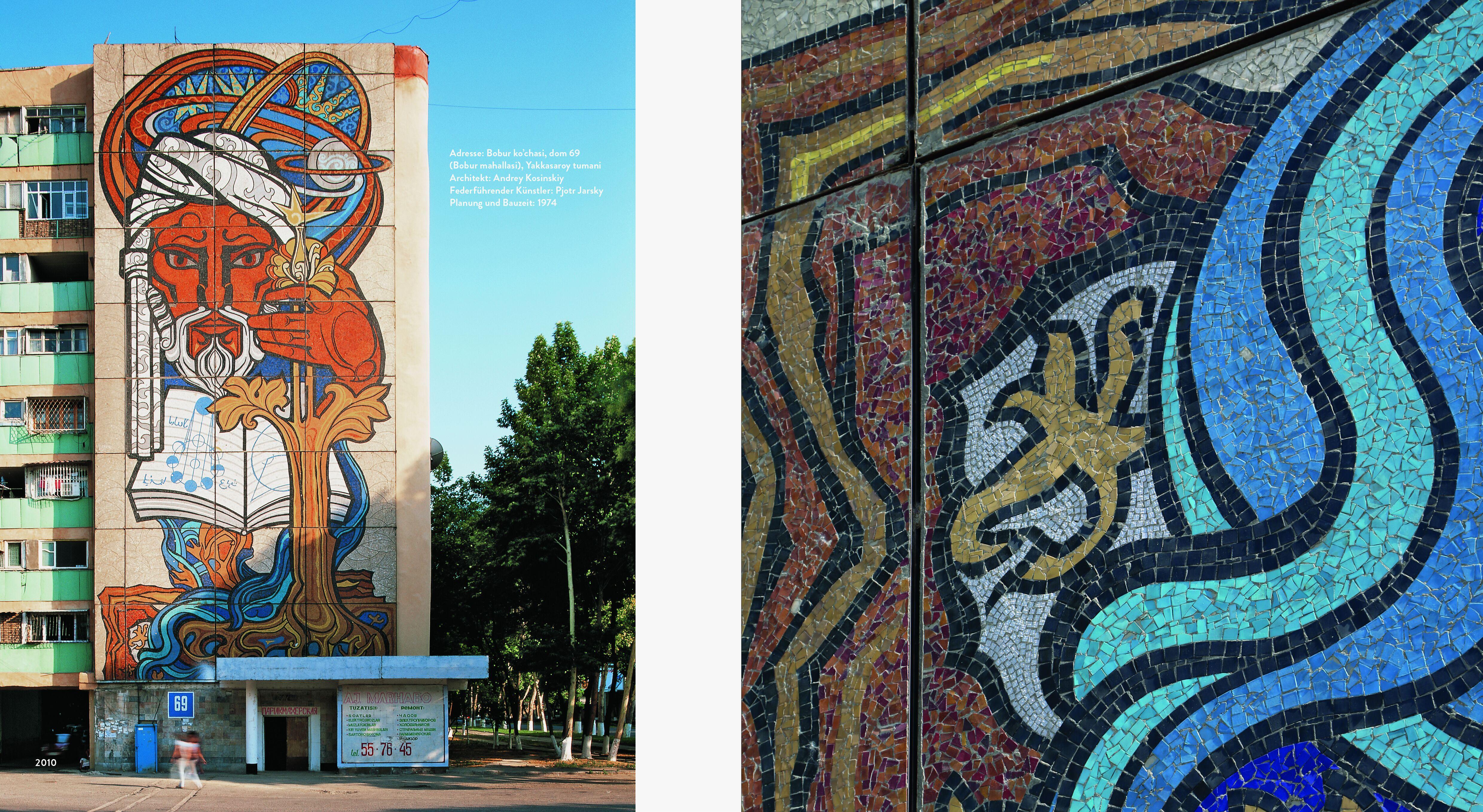 Beispielinhalt (Bild) Fassadenkunst im Plattenbau