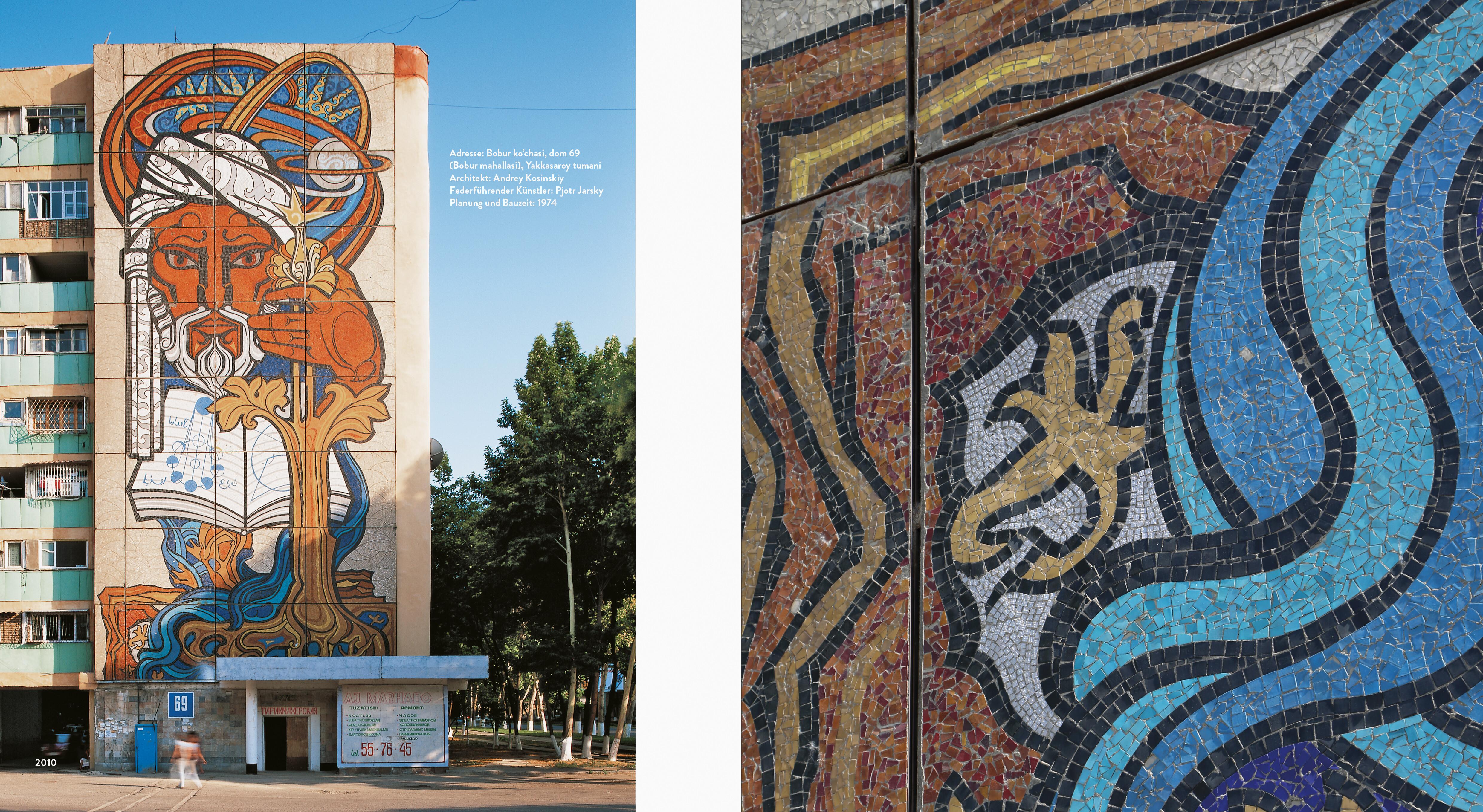 Beispielinhalt (Bild) Fassadenkunst im Plattenbau