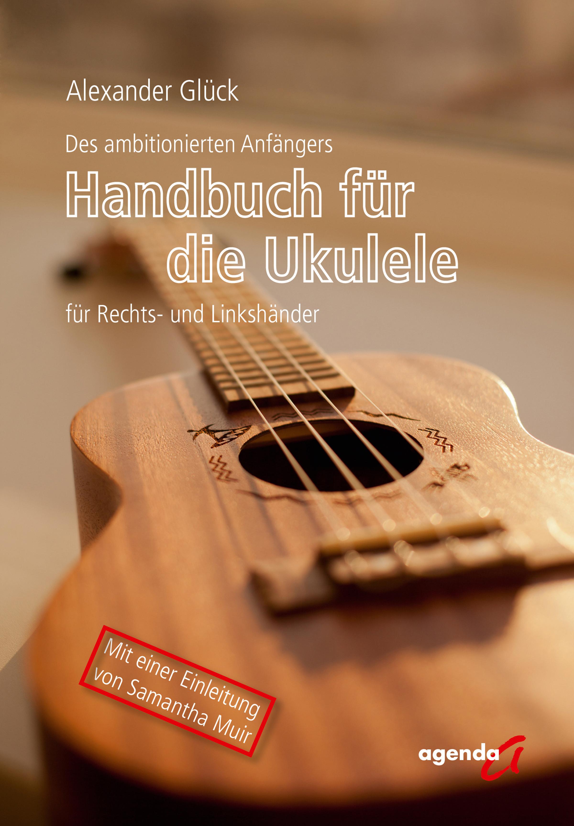 Vorderes Coverbild Des ambitionierten Anfängers Handbuch für die Ukulele für Rechts- und Linkshändler