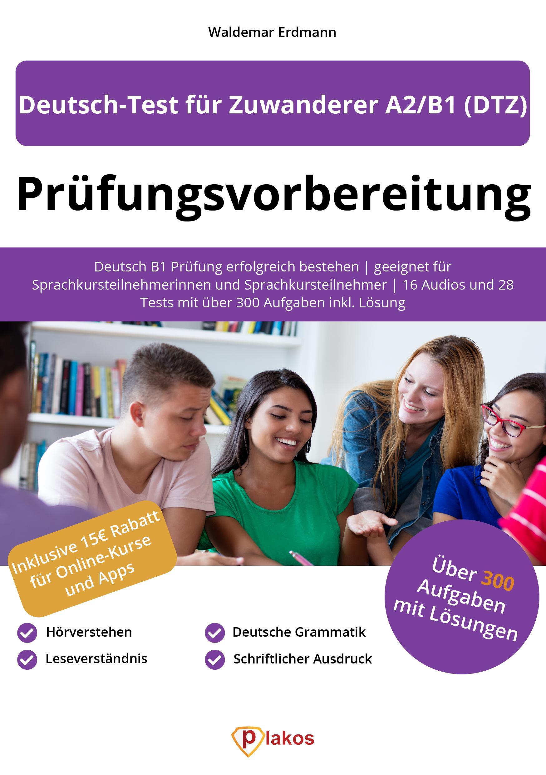 Vorderes Coverbild Prüfungsvorbereitung Deutsch-Test für Zuwanderer A2/B1 (DTZ)