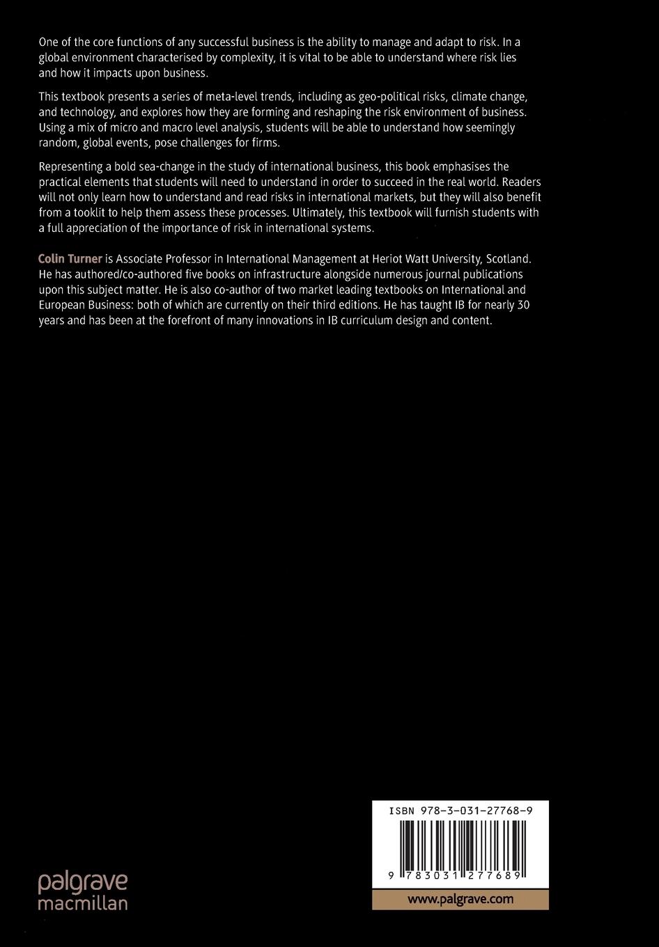 Rückseitencover Global Business Analysis