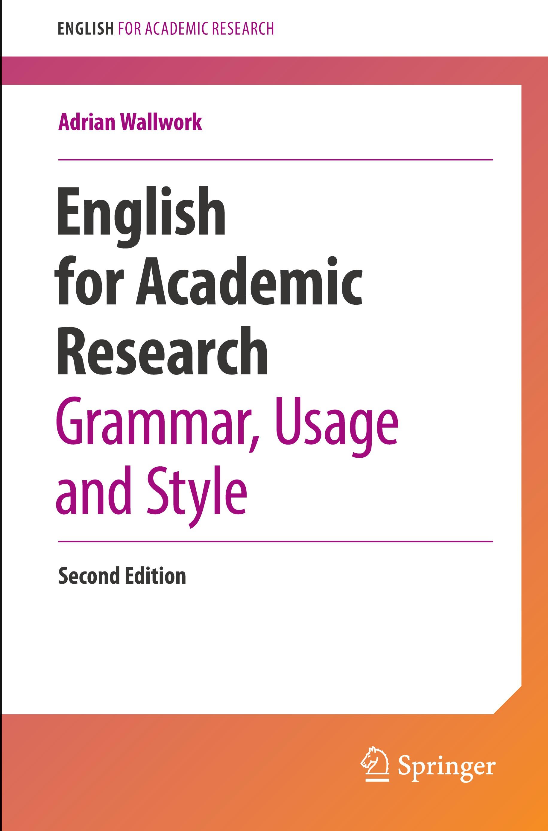 Vorderes Coverbild English for Academic Research: Grammar, Usage and Style