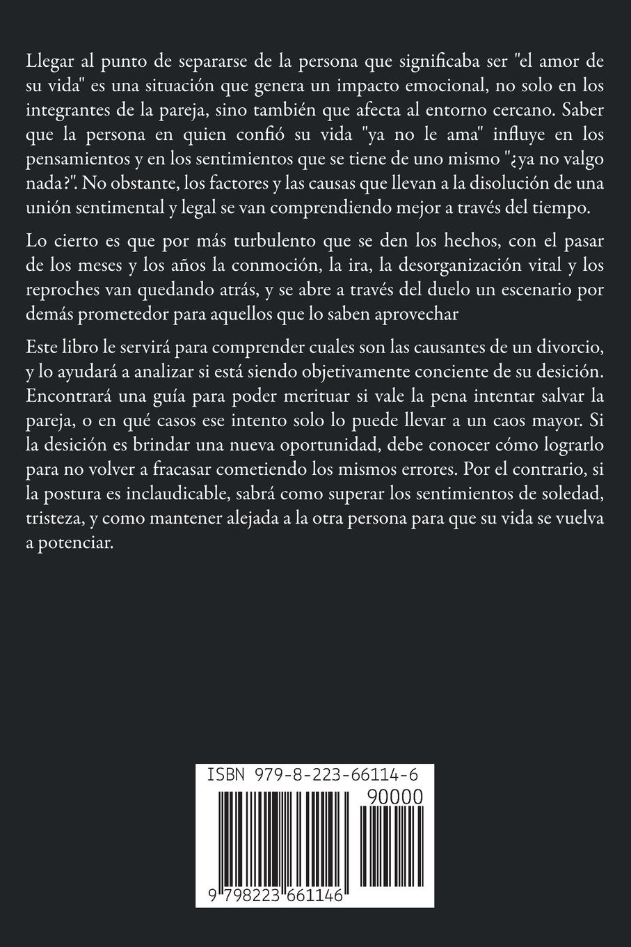 Rückseitencover Divorcio