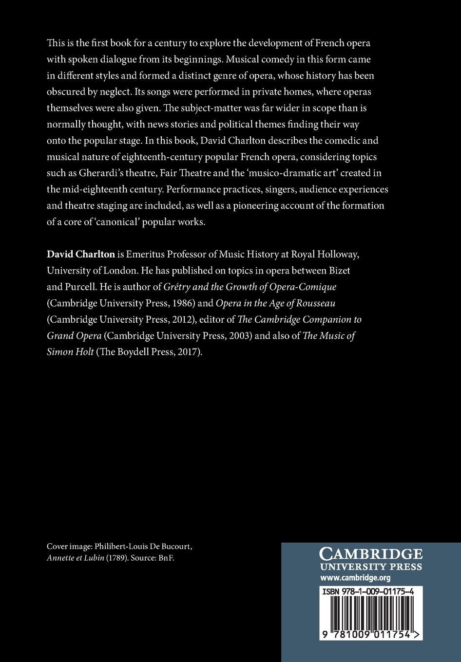 Rückseitencover Popular Opera in Eighteenth-Century France