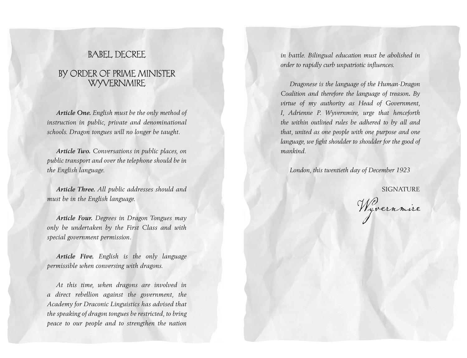 Beispielinhalt (Bild) A Language of Dragons