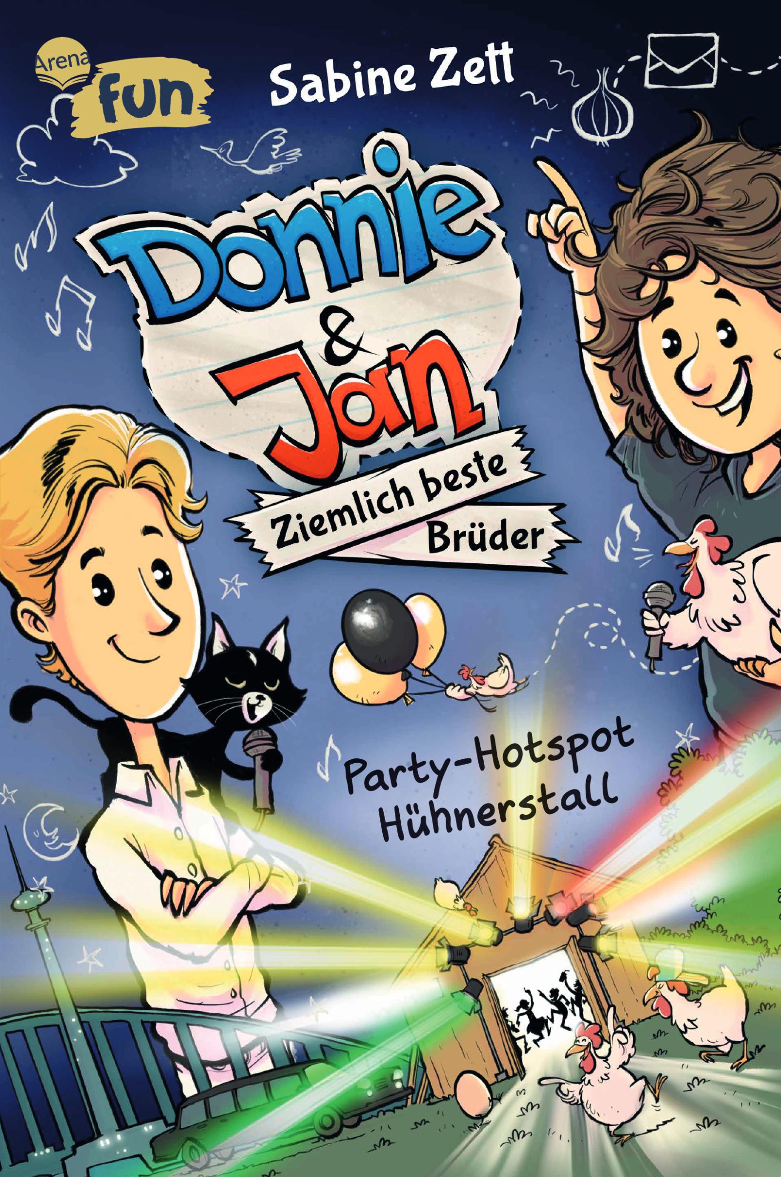 Vorderes Coverbild Donnie & Jan - Ziemlich beste Brüder (2). Party-Hotspot Hühnerstall