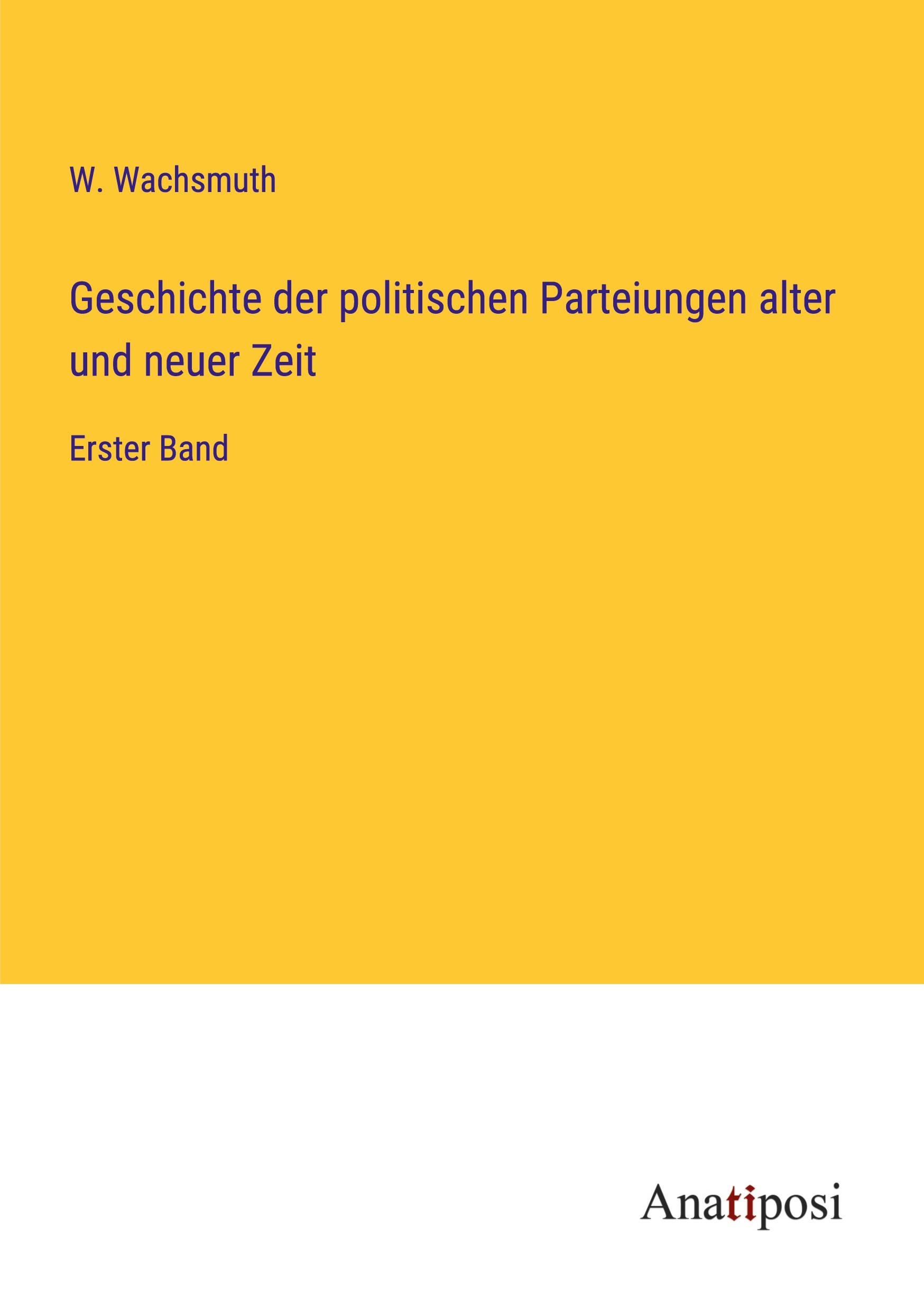 Vorderes Coverbild Geschichte der politischen Parteiungen alter und neuer Zeit