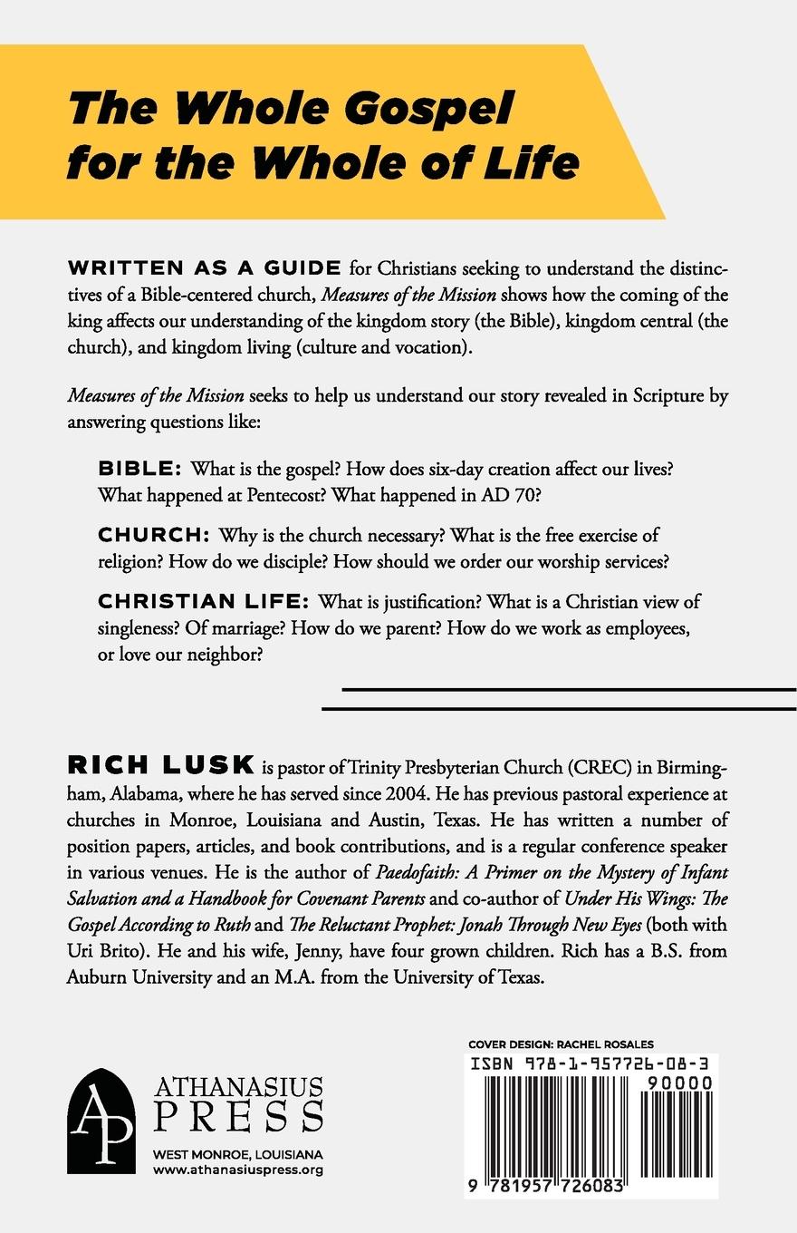 Rückseitencover Measures of the Mission