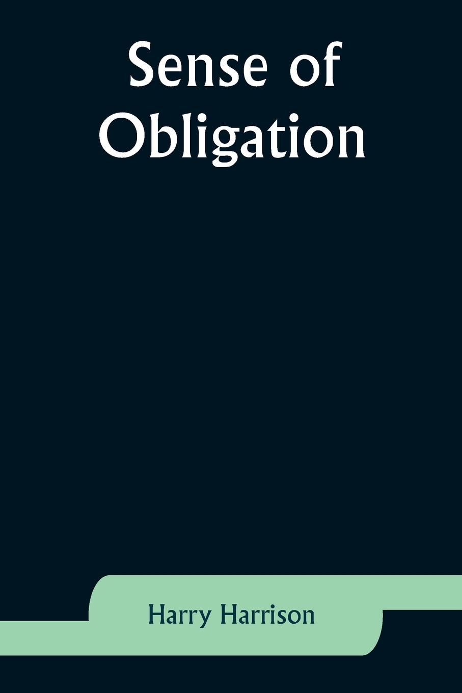 Vorderes Coverbild Sense of Obligation