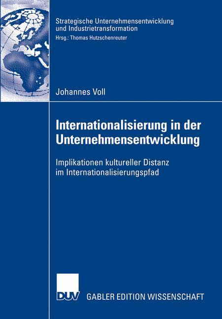 Vorderes Coverbild Internationalisierung in der Unternehmensentwicklung