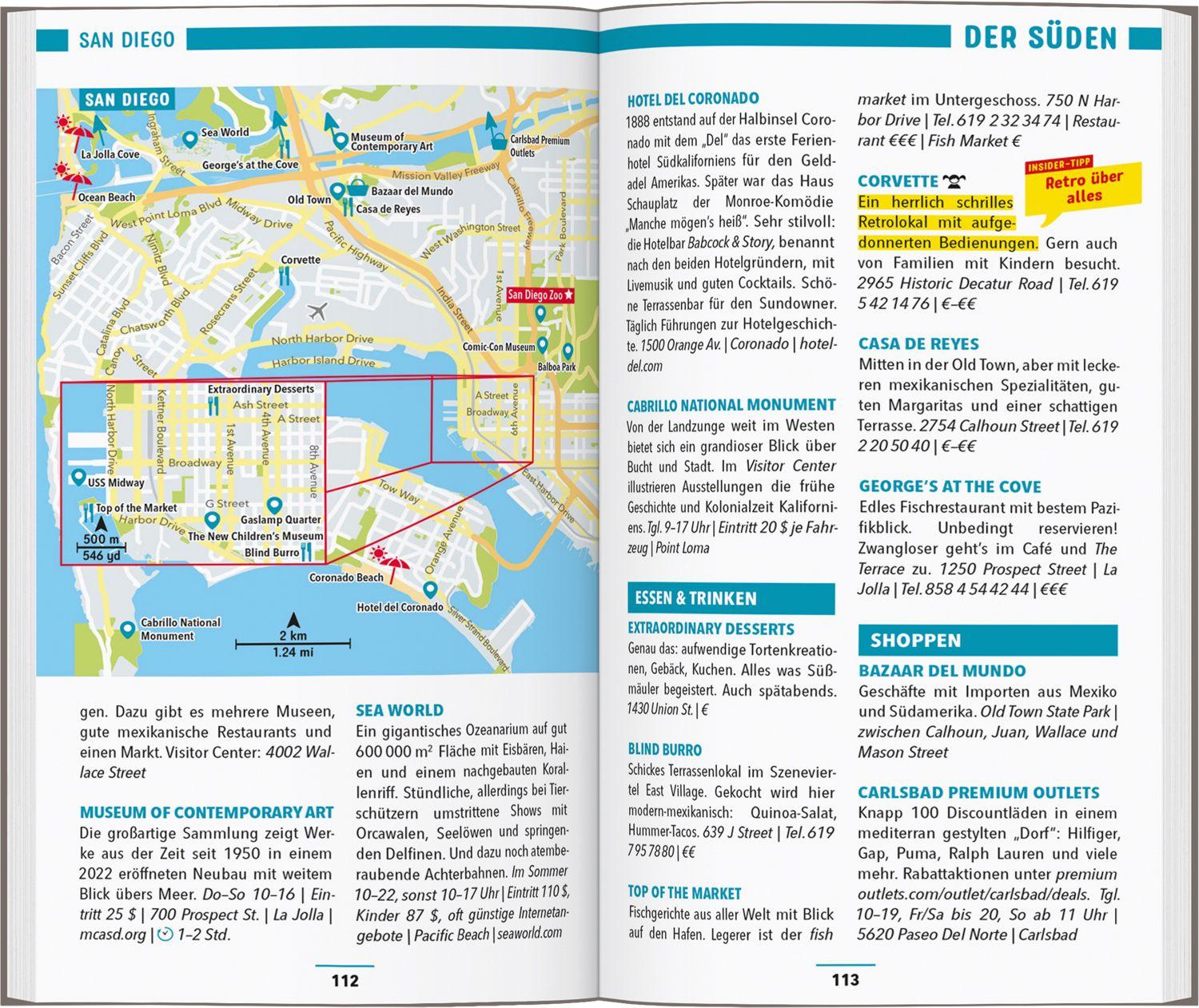 Beispielinhalt (Bild) MARCO POLO Reiseführer Kalifornien