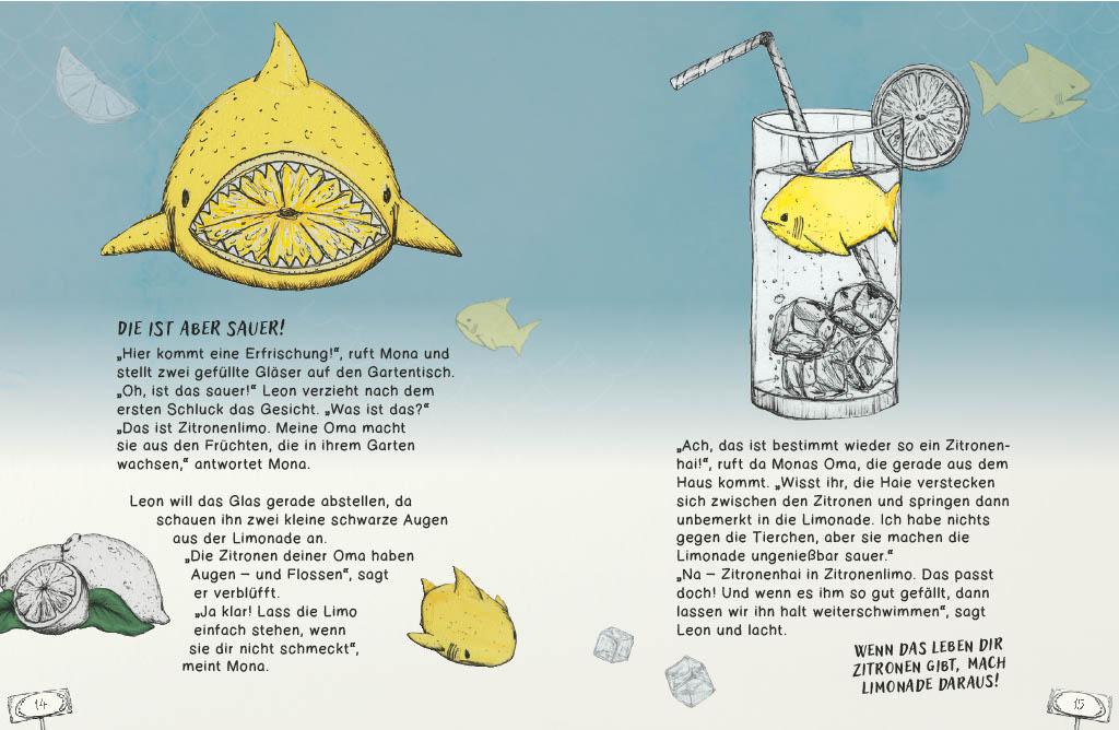 Beispielinhalt (Bild) Gespenstfledermaus, Zitronenhai & Co.