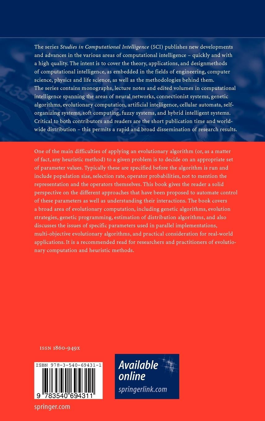 Rückseitencover Parameter Setting in Evolutionary Algorithms