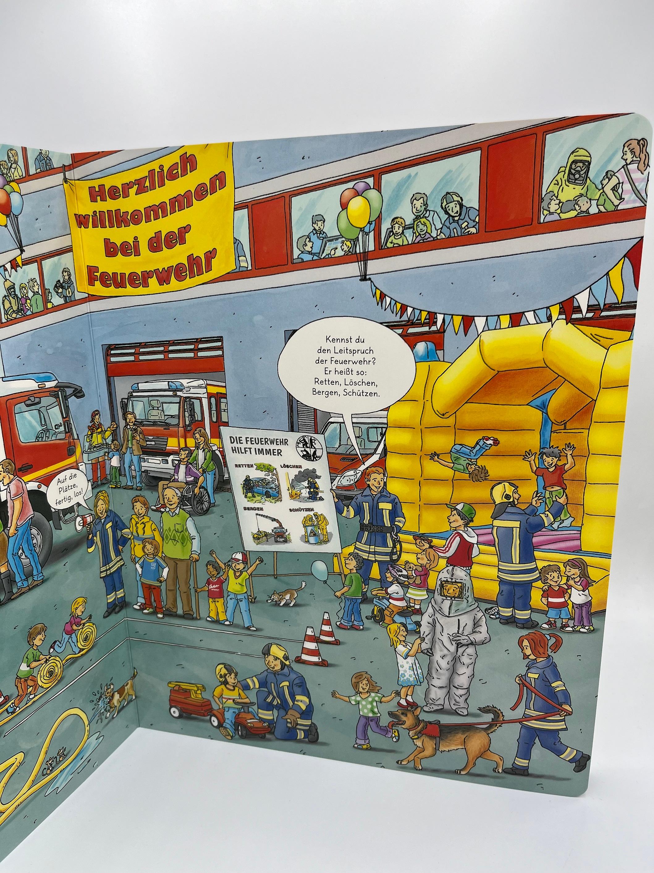 Beispielinhalt (Bild) Mit Blaulicht zum Einsatz! Feuerwehr und Polizei