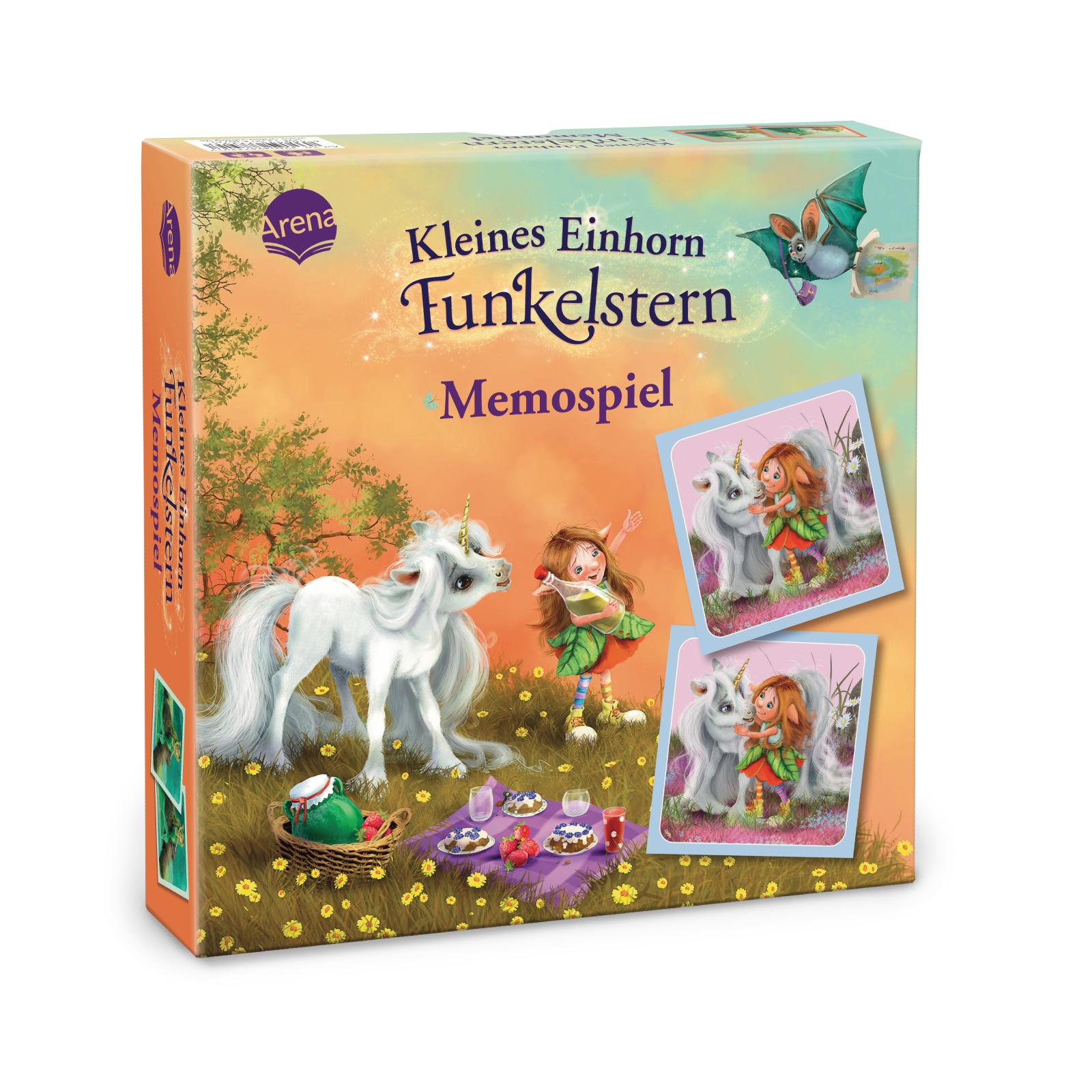 Vorderes Coverbild Kleines Einhorn Funkelstern. Memospiel
