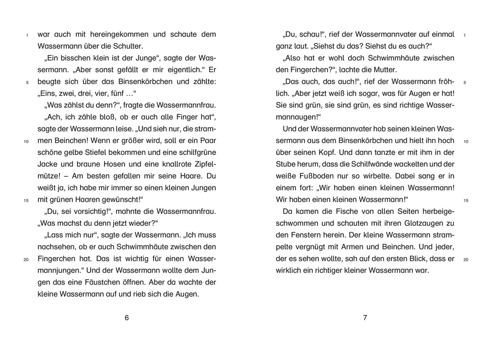 Beispielinhalt (Bild) Der kleine Wassermann. Schulausgabe