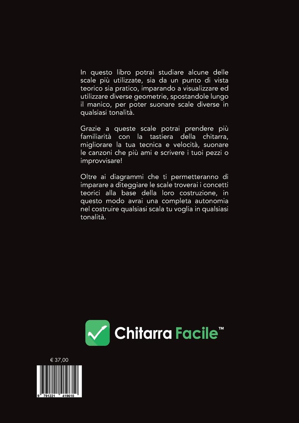 Rückseitencover Scale per Chitarra in Tutte le Tonalità - Il Primo Libro delle Scale