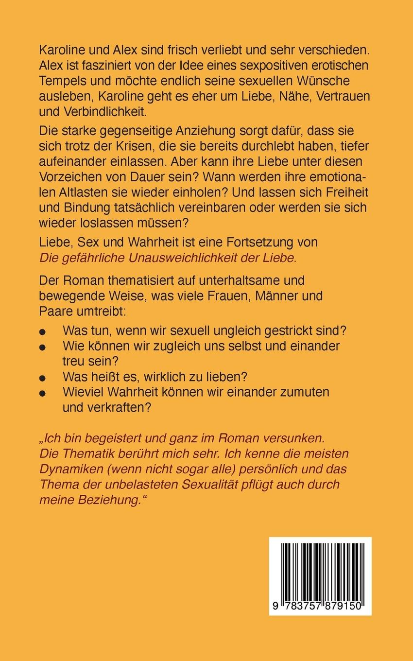Rückseitencover Liebe, Sex und Wahrheit