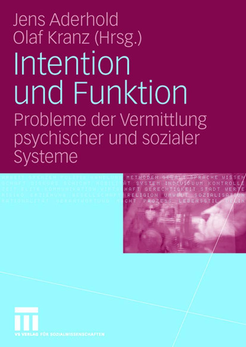 Vorderes Coverbild Intention und Funktion
