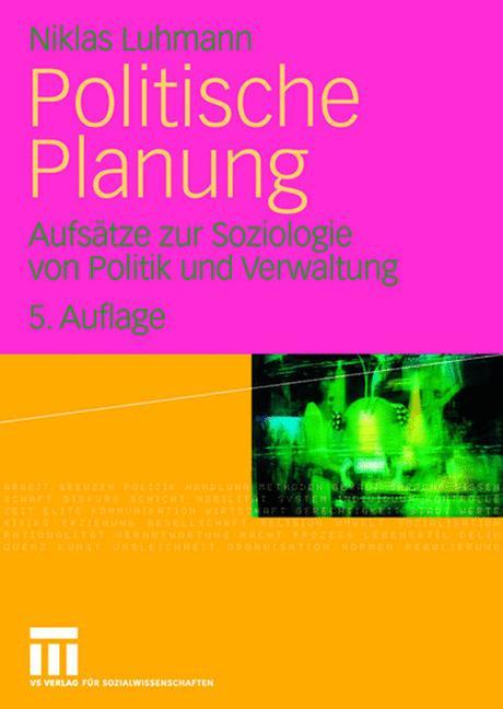 Vorderes Coverbild Politische Planung