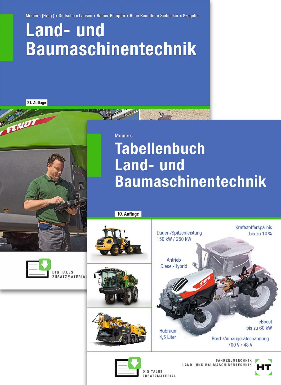 Vorderes Coverbild Paketangebot Land- und Baumaschinentechnik/Tabellenbuch Land- und Baumaschinentechnik