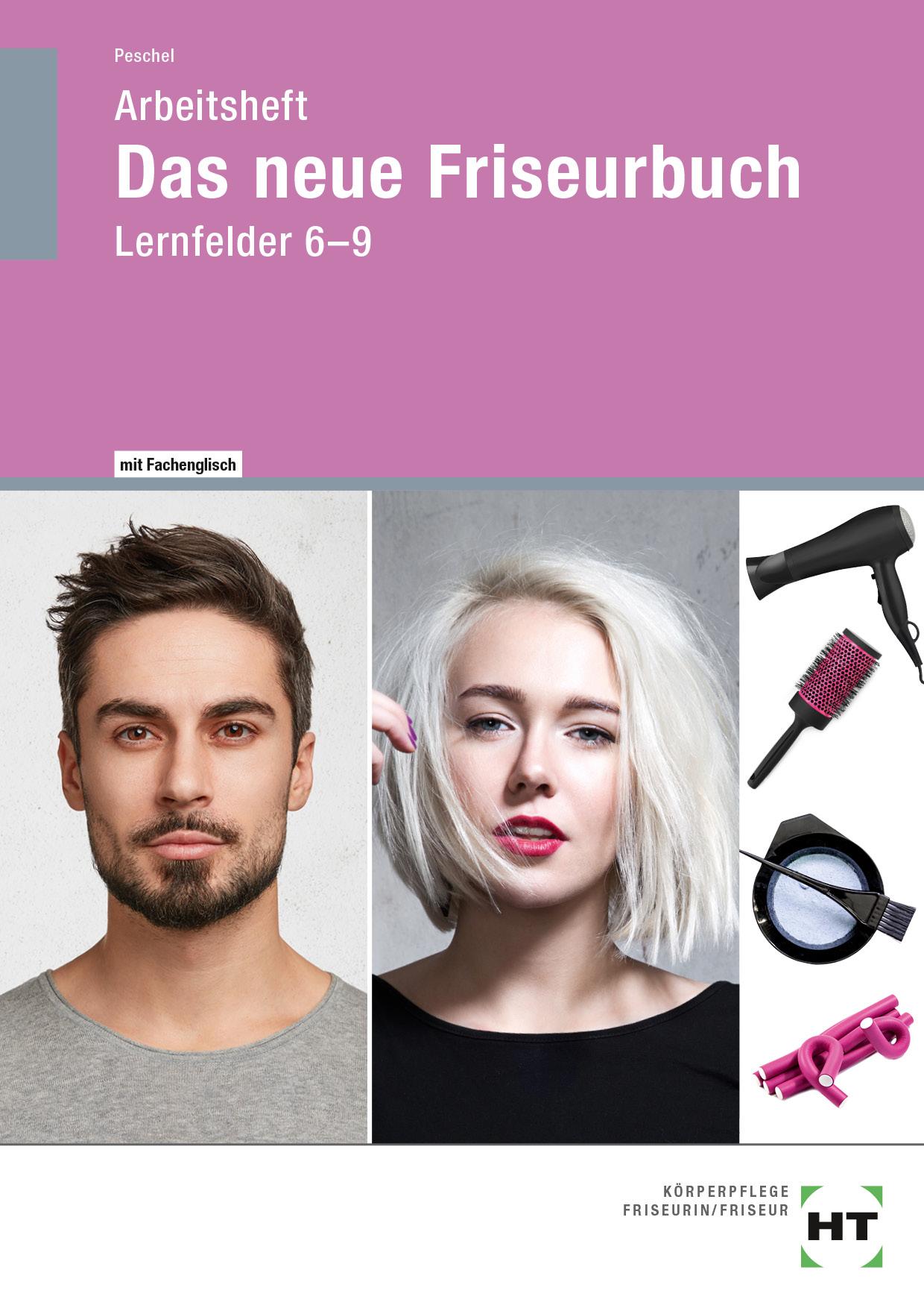 Vorderes Coverbild Arbeitsheft Das neue Friseurbuch