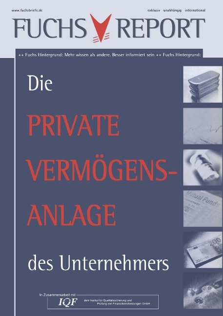 Vorderes Coverbild Die private Vermögensanlage des Unternehmers
