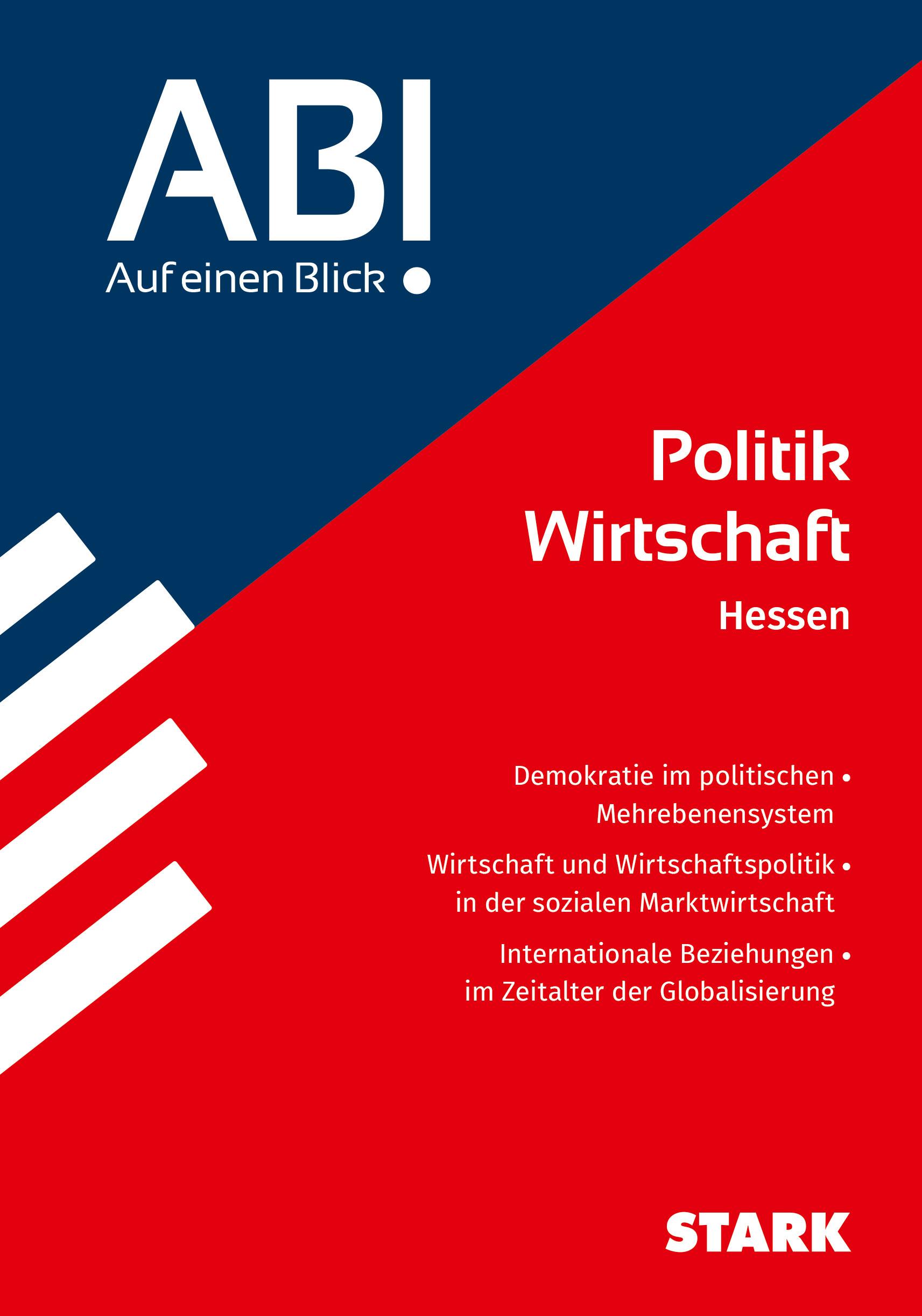 Vorderes Coverbild STARK Politik und Wirtschaft - Abi - Auf einen Blick! 2026 Hessen