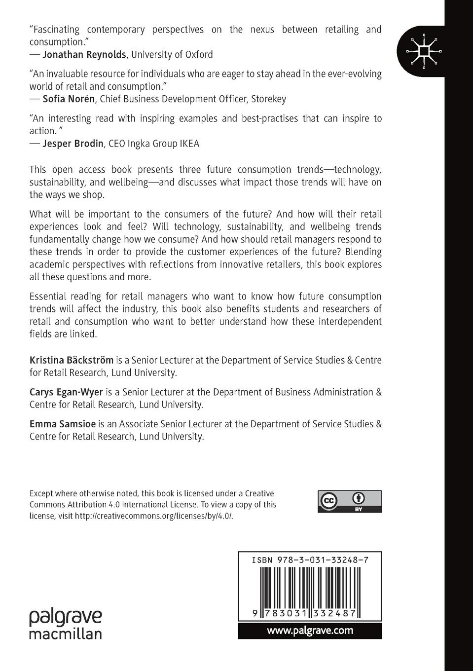 Rückseitencover The Future of Consumption