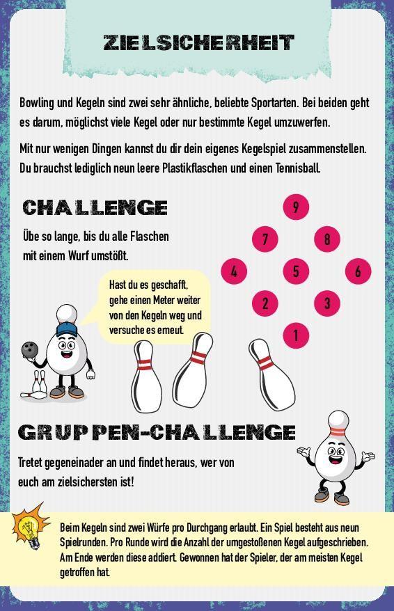 Beispielinhalt (Bild) Challengebox 30 Mitmach-Ideen für coole Jungs