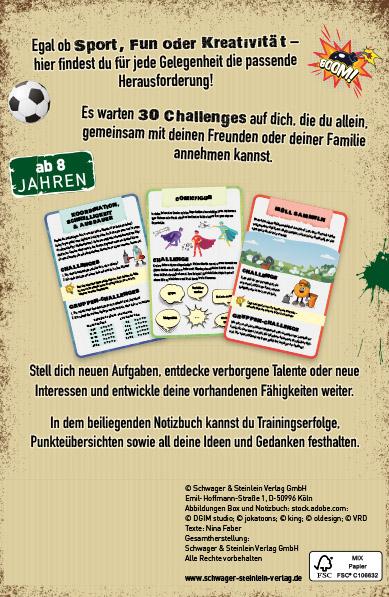 Rückseitencover Challengebox 30 Mitmach-Ideen für coole Jungs