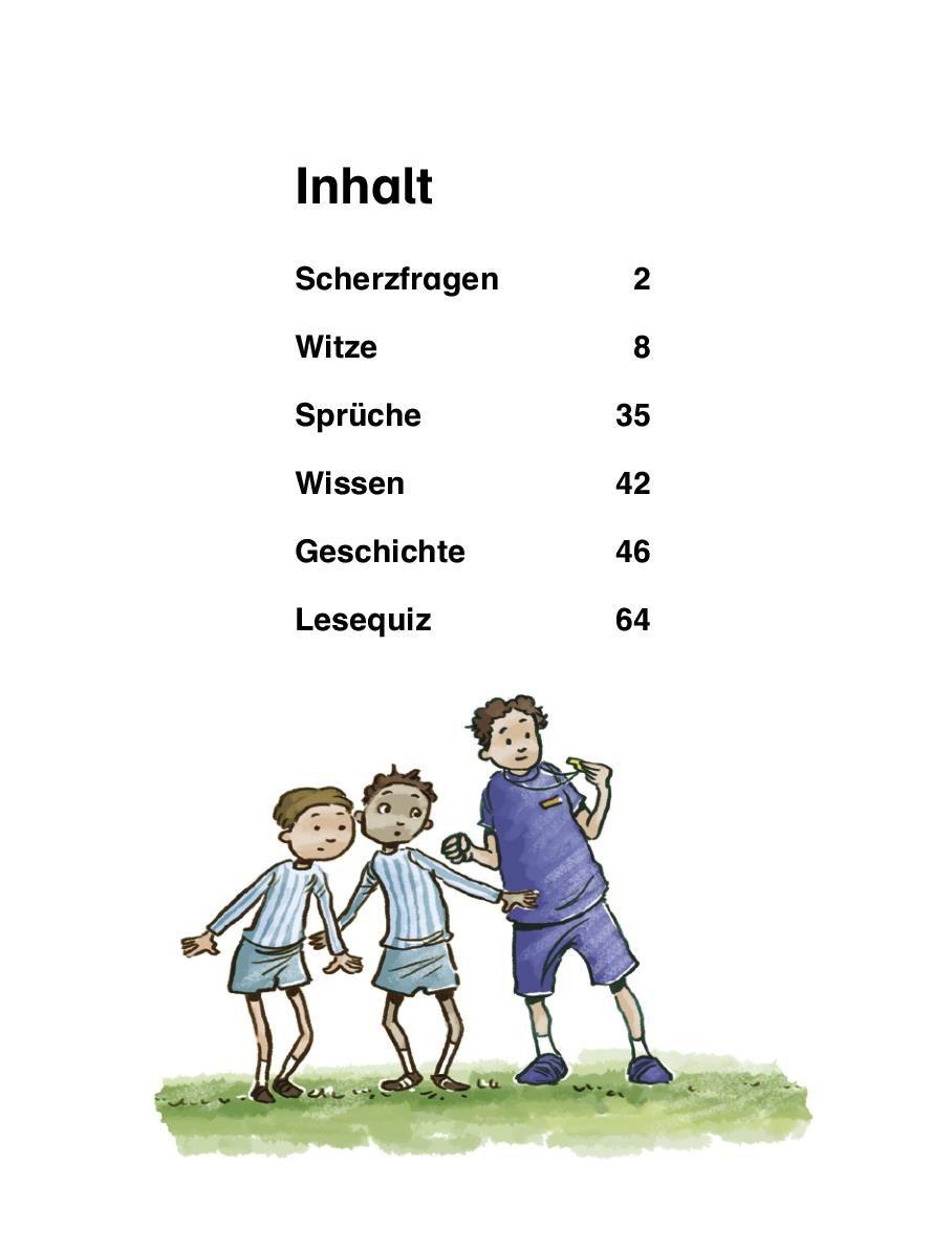 Beispielinhalt (Bild) Mein Erstlesebuch Fußball | Für Leseanfänger