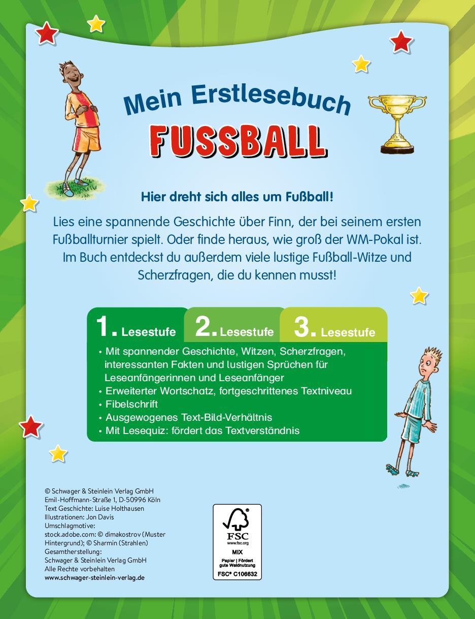 Rückseitencover Mein Erstlesebuch Fußball | Für Leseanfänger