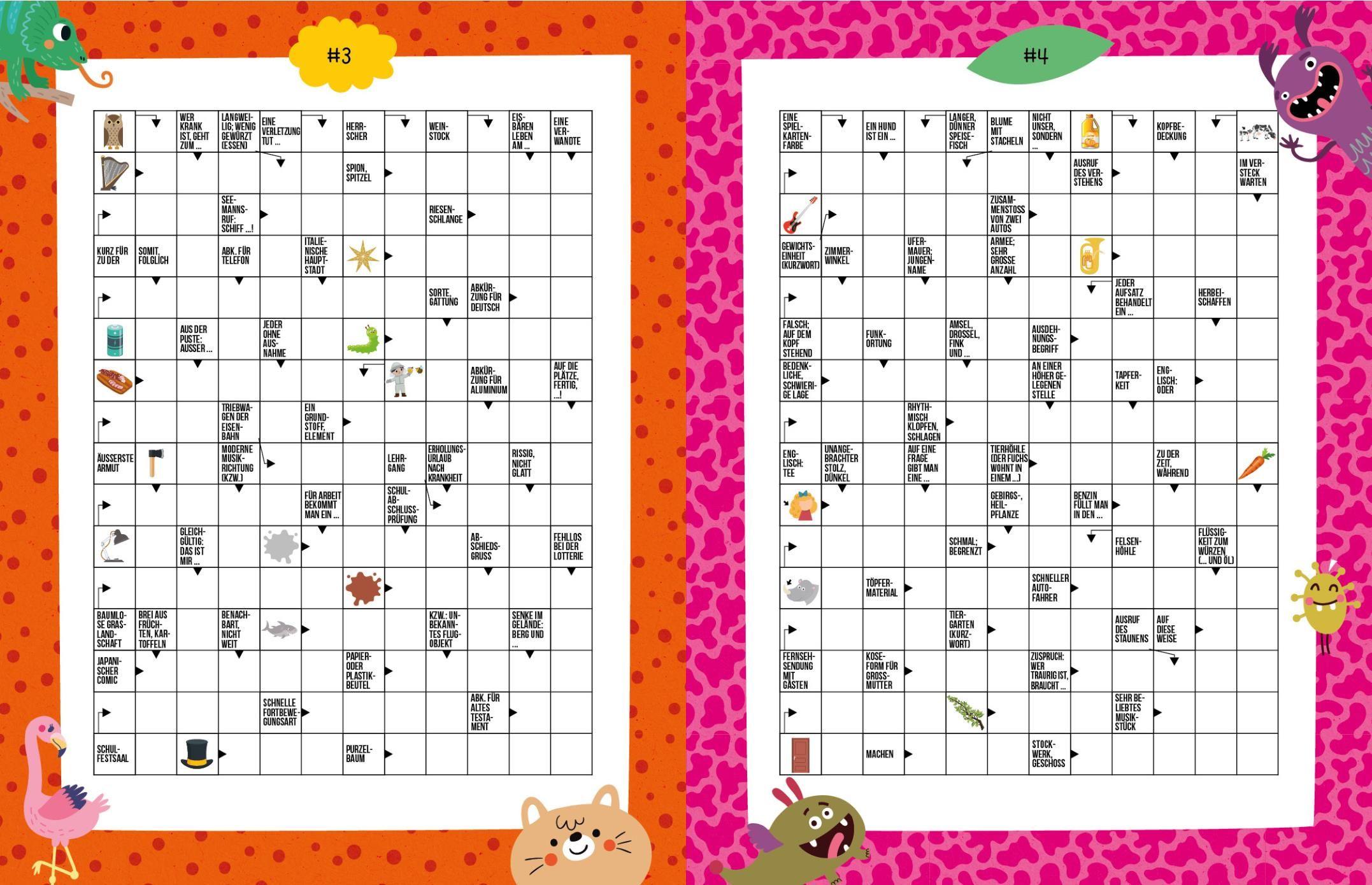 Beispielinhalt (Bild) Kreuzworträtsel ab 10 Jahren
