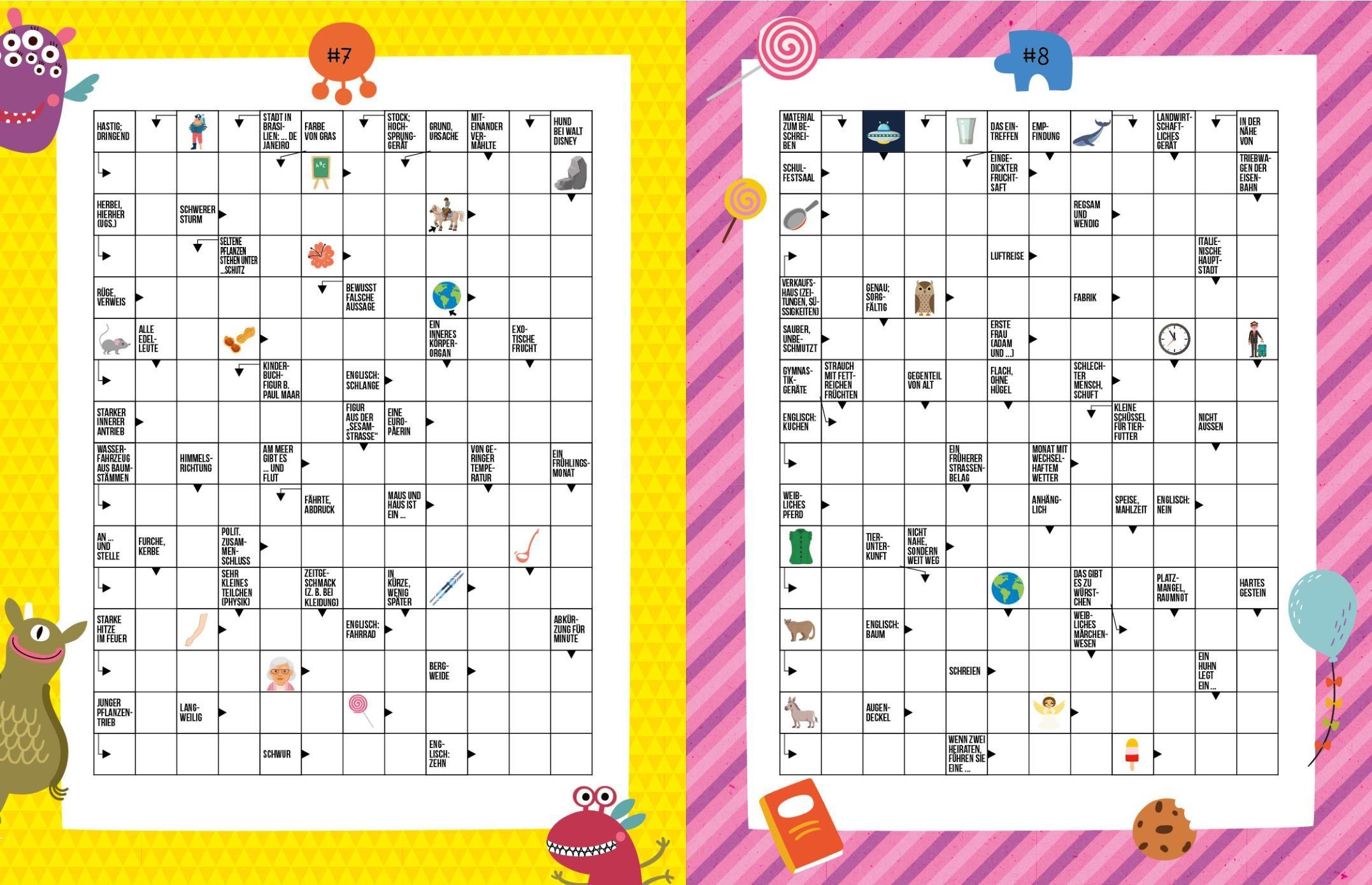 Beispielinhalt (Bild) Kreuzworträtsel ab 10 Jahren