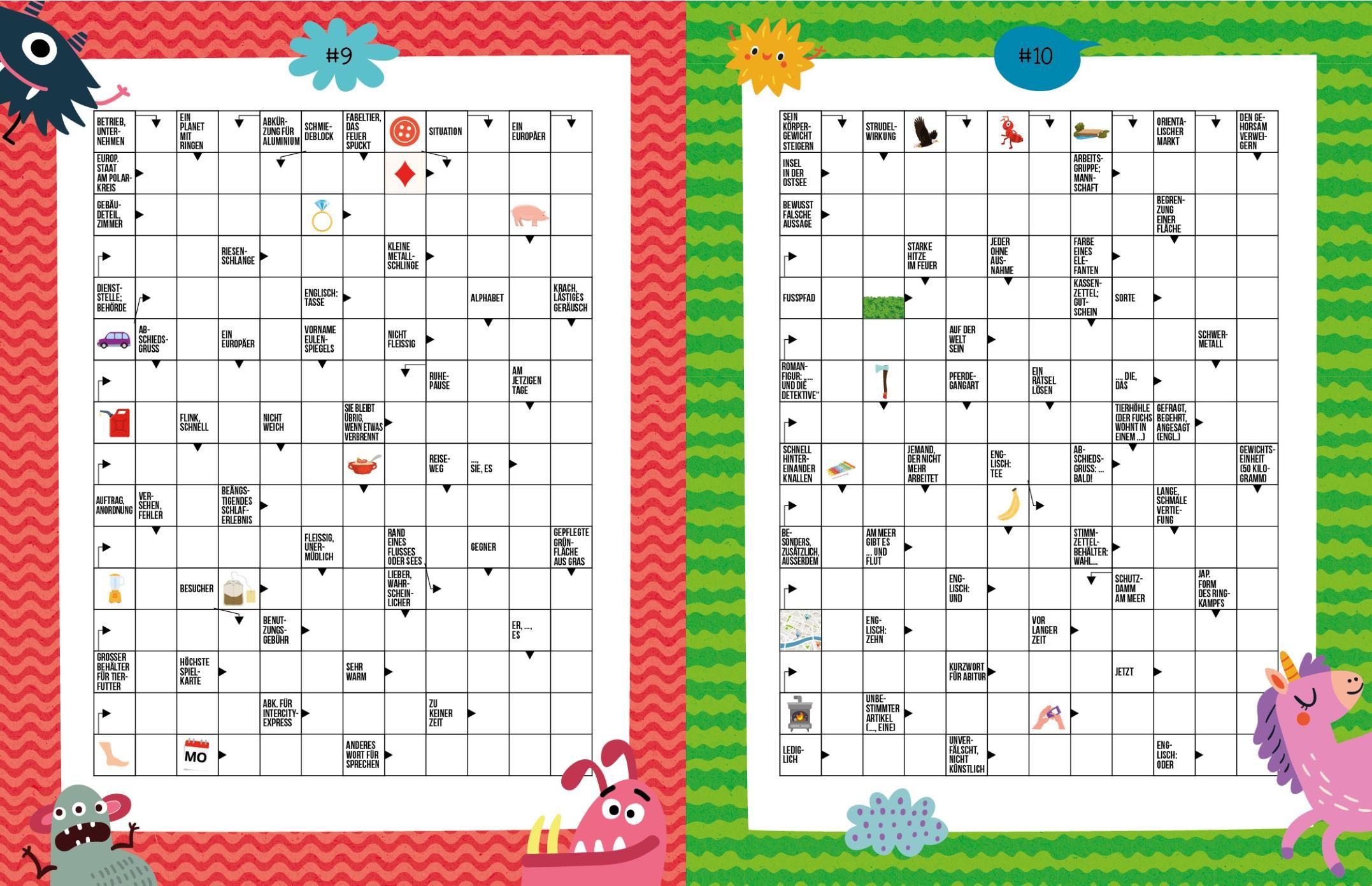 Beispielinhalt (Bild) Kreuzworträtsel ab 10 Jahren