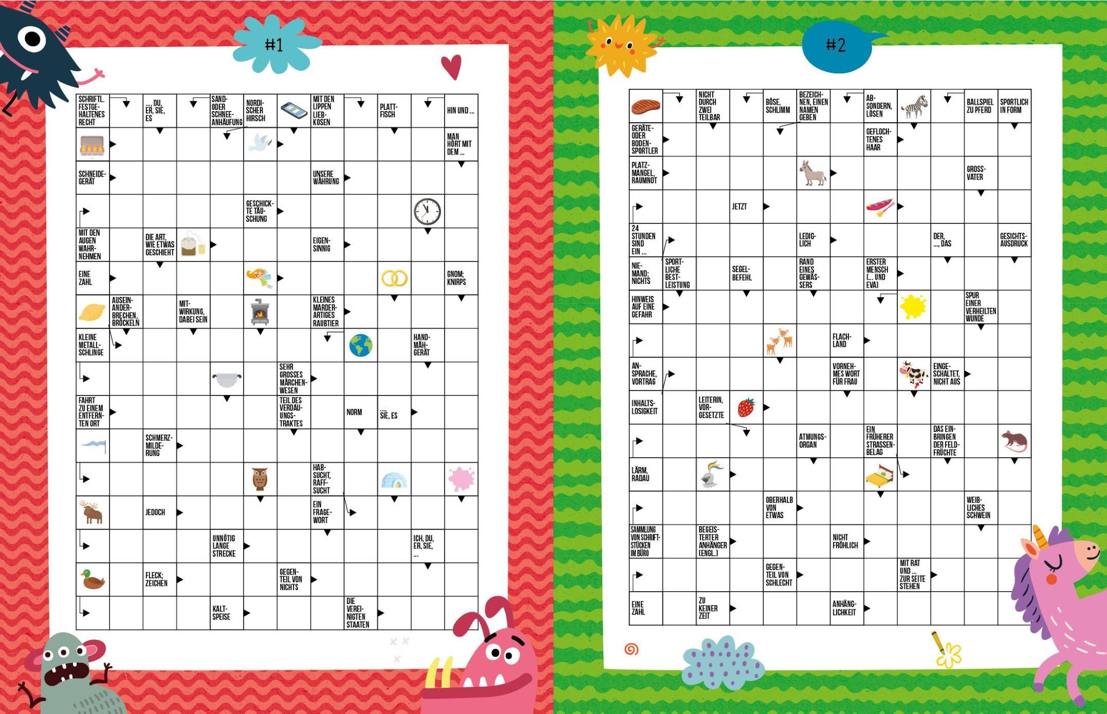 Beispielinhalt (Bild) Kreuzworträtsel ab 10 Jahren